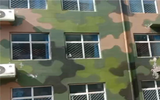 中卫墙面军用迷彩施工方案